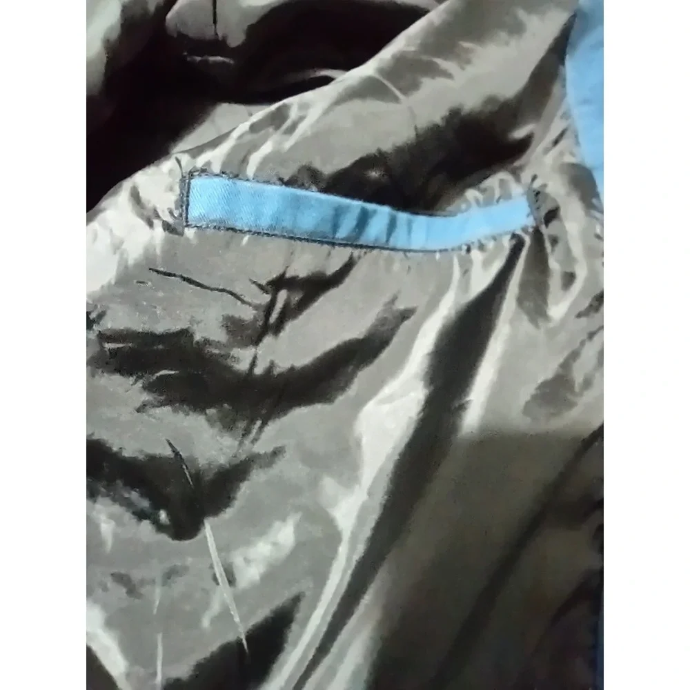 Line Of Trade Bomber Jacket Medium  Men's Lightweight Pockets Blue Full Zip Coat